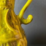 260-21 Walter Gerhards Vase, yellow, West German Ceramics
