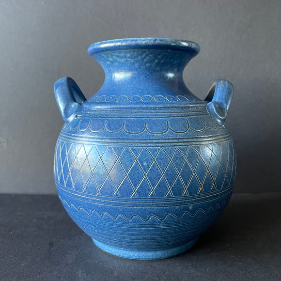 Wilhelm Kagel Ceramic Vase, blue