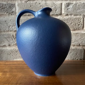 4088/7 Zeller Keramik,  West germany, blue handled jug vase