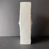 Rheinpfalz Hartporzellan Op Art Block Vase, white