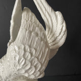Ceramic Parakeet, attributed to Capodimonte, white