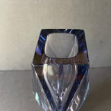 Faceted Art Sommerso Murano Glass Vase, design Alessandro Mandruzzato