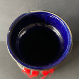 242 22 West German Vase - red/Black
