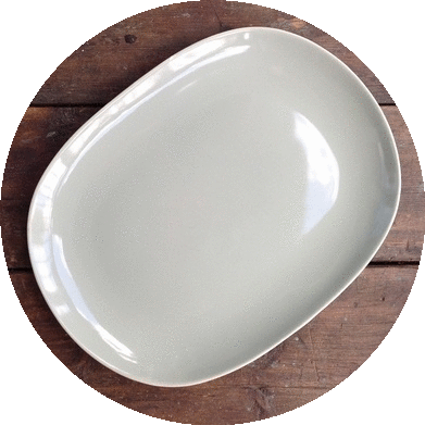 Poole Pottery Cameo Celadon Large Platter
