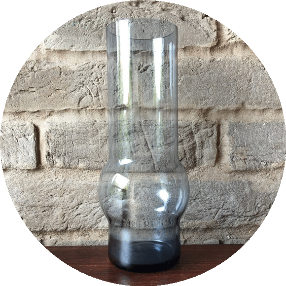 Füger & Taube West German tubular Glass vase