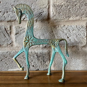 Etruscan Brass horse sculpture