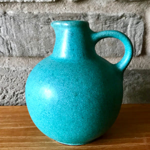 west german vase, ruscha 304, mottled green