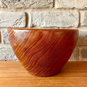 vintage teak bowl