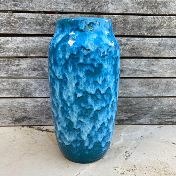 242 22 Scheurich Vase - blue, marbled