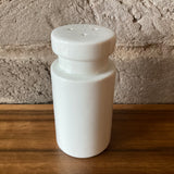 Salt shaker, stoneware, white