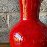 Italica Ars handled vase/jug, red