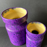 Otto Keramik, West Germany, set of two vases,  purple