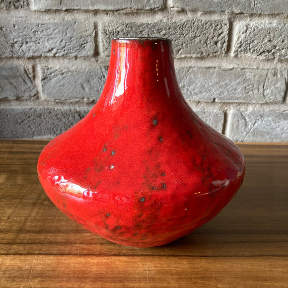 West German Vase, Carstens shape 200, red