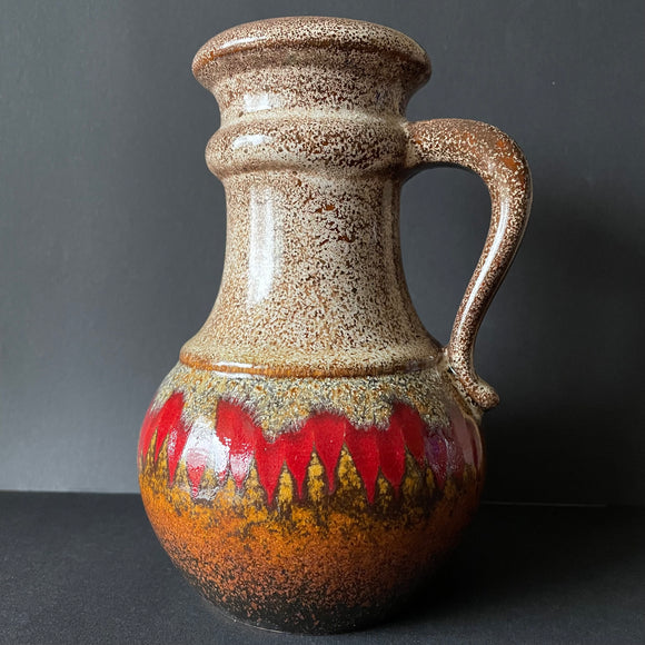 496 18 Scheurich handled Vase, West Germany