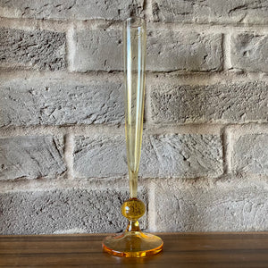 9485 Whitefriars bud vase, amber