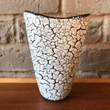 Jasba Cortina, black and white reduction glaze, vase