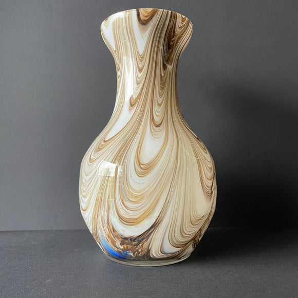 V.B. Opaline Florence Glass Vase, Italia