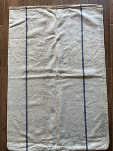 Hand-woven grain/flour sack, WW2