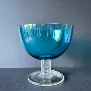 Ekenäs, Sweden, footed glass bowl