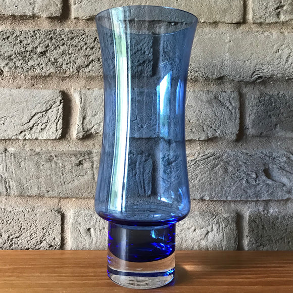 Finnish glass Vase by Riihimaki, Tamara Aladin, blue