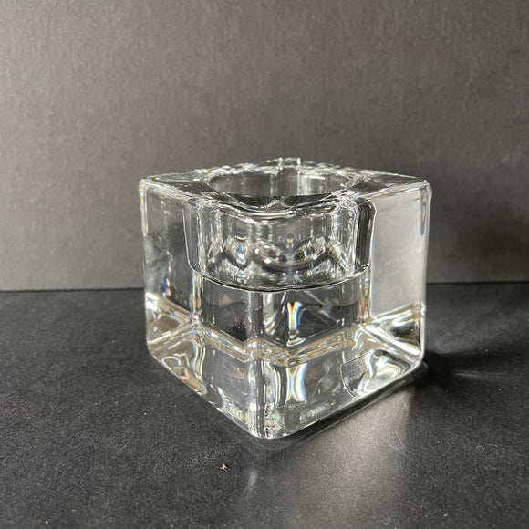 Crystal Votive Candleholder, Ice Cube', design Goran Wärff for Orrefors, Sweden
