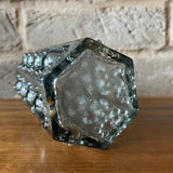 Dartington FT108  Glass Hexagonal  'Nipple Vase', Grey