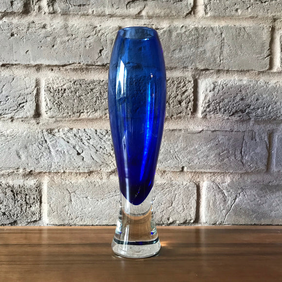 Hadeland, Norway, blue glass Vase