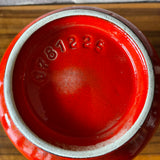 0781225Jasba, West German Vase, red