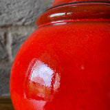 0781225Jasba, West German Vase, red