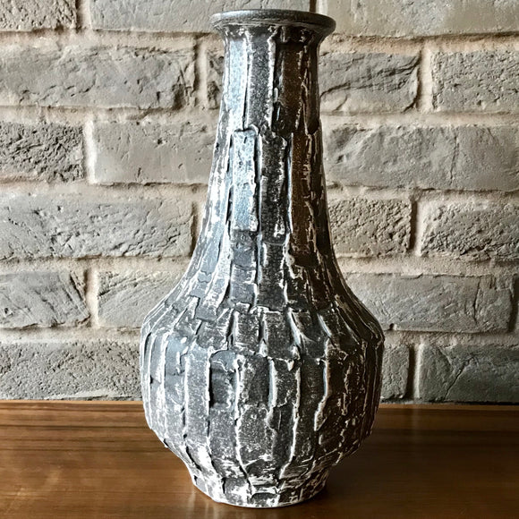 Ilkra, West German Pottery, WGP, Vase, 1038/35, bark effect