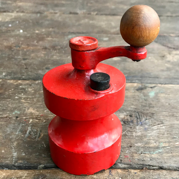 Robert Welch, Victor Ware Pepper Mill for Cole and Mason, red enamel