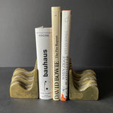 Book Ends, cast Brass, brutalist style