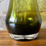 Riihimäen Lasi Oy / Riihimaki Glass Vase, green