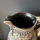671 30 BAY Ceramic Vase Jug Vase, beige/black